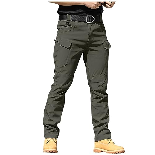 SUIBOZ Kampfhose für Herren, UK-Arbeitshose, Chino-Hose, lässig, Baumwolle, Stretch-Taille, Chino, normale schmale Passform, Cargohose, Arbeitshose für Herren, Größe 27, Grau, Größe 3XL SUIBOZ Kampfhose für Herren, UK-Arbeitshose, Chino-Hose, lässig, Baumwolle, Stretch-Taille, Chino, normale schmale Passform, Cargohose, Arbeitshose für Herren, Größe 27, Grau, Größe 3XL von SUIBOZ