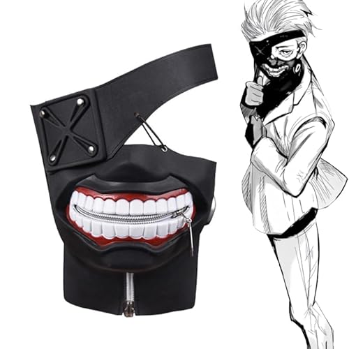 SUIBOZ Tokyo Ghoul Kaneki Ken Drop Gummimasken Kopfbedeckung - für Halloween Weihnachten Cosplay Rollenspiel Geschenk SUIBOZ Tokyo Ghoul Kaneki Ken Drop Gummimasken Kopfbedeckung - für Halloween Weihnachten Cosplay Rollenspiel Geschenk von SUIBOZ