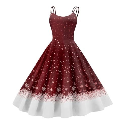 SUIBOZ Weihnachtskleid, Schottenkaro, Urlaubskleider für Party, Weihnachten, Weihnachtsmann für Damen, hässliches Pulloverkleid für Damen, formelle Kleider für Weihnachten (TYPE - 11, L) von SUIBOZ