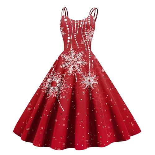 SUIBOZ Weihnachtskleid, Schottenkaro, Urlaubskleider für Party, Weihnachten, Weihnachtsmann für Damen, hässliches Pulloverkleid für Damen, formelle Kleider für Weihnachten (TYPE - 6, M) von SUIBOZ