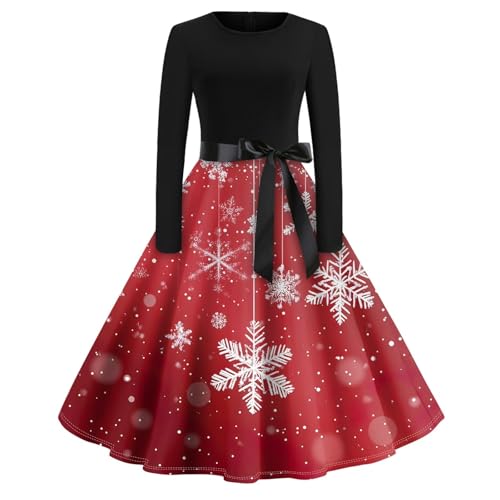 SUIBOZ Weihnachtskleid für Damen, Urlaub für Damen, blaues Kleid, Winter, formelle Kleider, Winterkleider, Übergröße, Weihnachten (Typ – 22, M) von SUIBOZ
