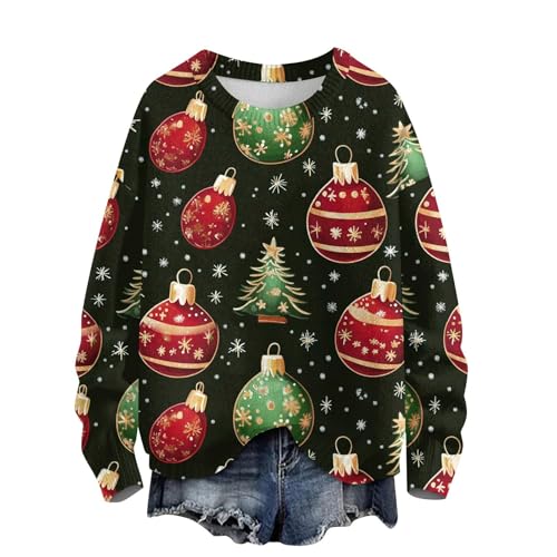 SUIBOZ Weihnachtspullover für Damen, Strickwaren, bedruckt, Weihnachtspullover, Weihnachtspullover für Damen, Oberteil (Typ - 20, L) von SUIBOZ