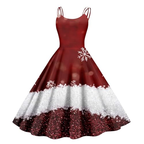 SUIBOZ Weihnachtspulloverkleid für Damen, hässlicher Pullover, kariert, für Damen, zierliches Partykleid, lang, Weihnachtsmann (Typ – 20, S) von SUIBOZ