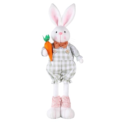 SUIOPPYUW Einzigartiger Stil Langbeinige stehende Kaninchenpuppe Osterthema Partydeko Ostern Langbeinige stehende Teleskopkaninchen Polyester , Grün SUIOPPYUW Einzigartiger Stil Langbeinige stehende Kaninchenpuppe Osterthema Partydeko Ostern Langbeinige stehende Teleskopkaninchen Polyester , Grün von SUIOPPYUW