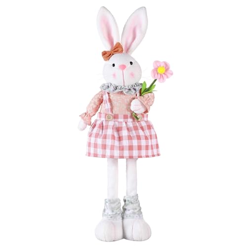 SUIOPPYUW Einzigartiger Stil Langbeinige stehende Kaninchenpuppe Osterthema Partydeko Ostern Langbeinige stehende Teleskopkaninchen Polyester , Rosa SUIOPPYUW Einzigartiger Stil Langbeinige stehende Kaninchenpuppe Osterthema Partydeko Ostern Langbeinige stehende Teleskopkaninchen Polyester , Rosa von SUIOPPYUW