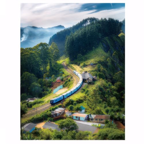SUIOPPYUW Testen Sie kognitive Fähigkeiten mit Puzzlespielen für Erwachsene. Umfassende Entwicklung des Gehirnpotenzials. Puzzle 1000 Teile für Erwachsene, grüner, Zug im Wald SUIOPPYUW Testen Sie kognitive Fähigkeiten mit Puzzlespielen für Erwachsene. Umfassende Entwicklung des Gehirnpotenzials. Puzzle 1000 Teile für Erwachsene, grüner, Zug im Wald von SUIOPPYUW