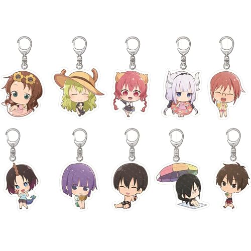 10 Miss Kobayashis Dragon Maids Schlüsselanhänger Anime Action Figures Keychain Kollektionen Figur Tasche Charms 10 Miss Kobayashis Dragon Maids Schlüsselanhänger Anime Action Figures Keychain Kollektionen Figur Tasche Charms von SUJEBRAN