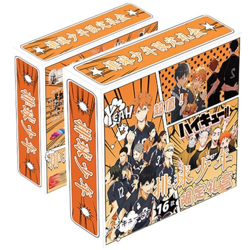 16 Haikyus Anime Sammlungen - Haikyus Poster Stand Album Tasche Karte Box - HinataShoyo TobioKageyama Figuren Dekorationen von SUJEBRAN