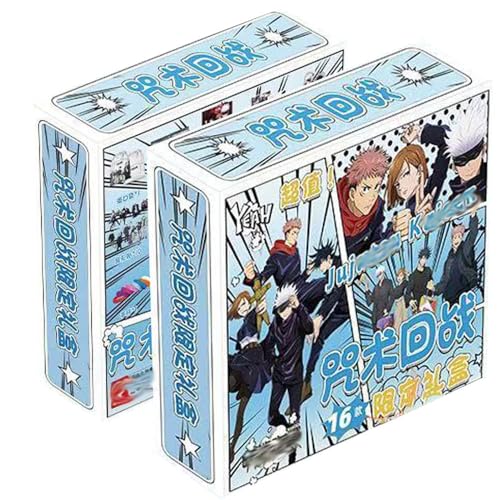 16 JJKS Anime Sammlungen - JJKS Poster Stand Album Tasche Karte Box - ItadoriYuji SatoruGojo Figuren Dekorationen von SUJEBRAN
