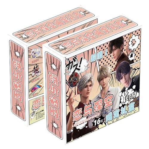 16 Love Deepspace Spiel Sammlungen - Love Deepspace Poster Stand Album Tasche Karte Box - Qingche Sylus Rafayel Figuren Dekorationen von SUJEBRAN