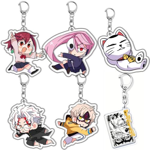 6 Stück Dandadang Action Figures Schlüsselanhänger Dan Da Dang Manga Merch Kollektionen MomoAyase AiraShiratori Figur Cosplay Accessories 6 Stück Dandadang Action Figures Schlüsselanhänger Dan Da Dang Manga Merch Kollektionen MomoAyase AiraShiratori Figur Cosplay Accessories von SUJEBRAN