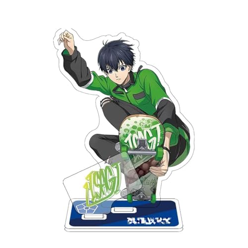 Bleu Locks Acryl Stand Anime Figur Acryl Ständer Kollektionen Bleu Locks Action Figures Deck 15cm (Mehrfarbig-1) von SUJEBRAN