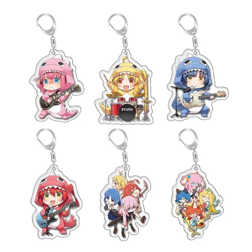 Bocchi Rock Schlüsselanhänger Anime Action Figures Key Chain Kollektionen Bocchi Rock Figur Tasche Charms 6 Set Bocchi Rock Schlüsselanhänger Anime Action Figures Key Chain Kollektionen Bocchi Rock Figur Tasche Charms 6 Set von SUJEBRAN