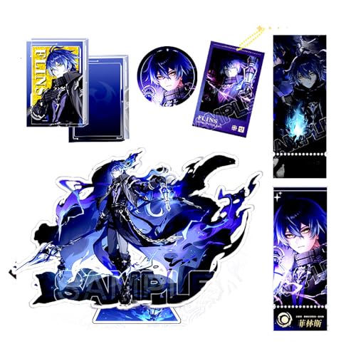 Gen Shin Flins Sammlungen - Flins Figur Stand Schlüsselanhänger Badge Cosplay Prop - Genshi Flins Figuren Dekorationen von SUJEBRAN