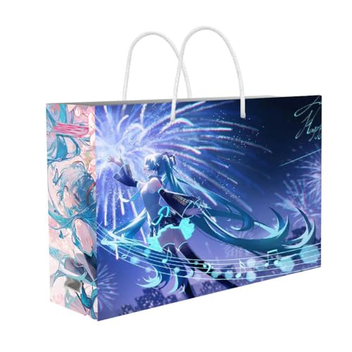 HatsunMiku Geschenk Bag Sammlungen - Anime Figure Poster Stand Karte Aufkleber Pin Tasche - HatsunMiku Figuren Dekorationen Set von SUJEBRAN