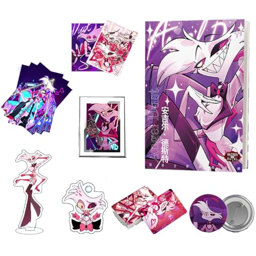 Hazbins Alastor Hotels Sammlungen - Anime Poster Stand Artbook Schlüsselanhänger Badge Karte Box - AngelDust Figuren Dekorationen Cosplay Accessories Hazbins Alastor Hotels Sammlungen - Anime Poster Stand Artbook Schlüsselanhänger Badge Karte Box - AngelDust Figuren Dekorationen Cosplay Accessories von SUJEBRAN