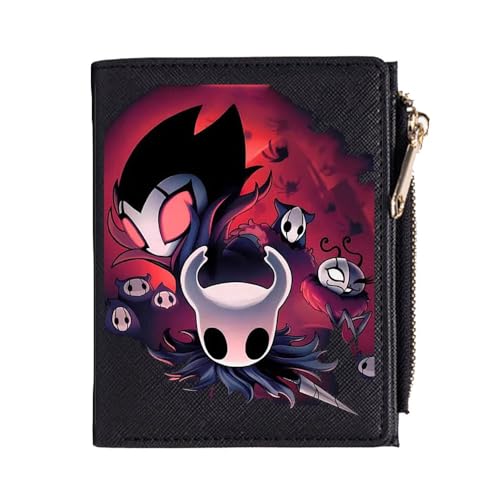 Hollow Knights Geldbörse PU Leder Kartenhalter Multicard Münz Geldbörse Game Hollow Knights Poster Brieftasche Portemonnaie (1) von SUJEBRAN