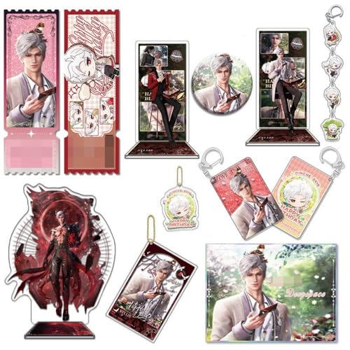 Love Deepspace Sylus Sammlungen - 10 Stück Sylus Figur Anhänger Schlüsselanhänger Acryl Stand Geburtstag Accessories von SUJEBRAN