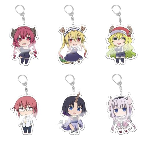 Miss Kobayashis Dragon Maids Schlüsselanhänger Anime Action Figures Keychain Kollektionen Figur Tasche Charms 6 Set Miss Kobayashis Dragon Maids Schlüsselanhänger Anime Action Figures Keychain Kollektionen Figur Tasche Charms 6 Set von SUJEBRAN