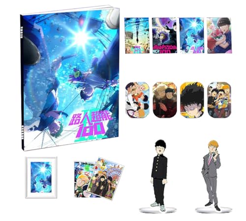 Mofu Psycho 100 Anime Artbook Sammlungen - Mob Figur Poster Acrylic Stand Karte Aufkleber Box - Mofu Psycho Figuren Dekorationen von SUJEBRAN