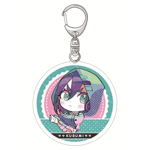 SUJEBRAN 100 Girlfriends Who Really Love You Schlüsselanhänger 100 Girlfriends Anime Figur Key Chain Tasche Cute Car Key Charms (D) von SUJEBRAN