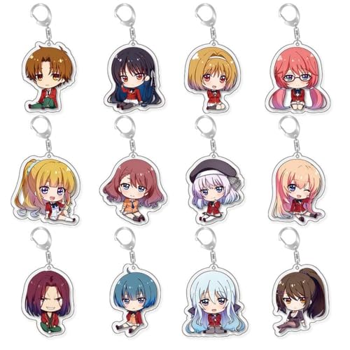 SUJEBRAN 12 Classroom of Elite Acryl Figur Anhänger Classroom of Elite Year Schlüsselanhänger Horikita Merch Cosplay Accessories SUJEBRAN 12 Classroom of Elite Acryl Figur Anhänger Classroom of Elite Year Schlüsselanhänger Horikita Merch Cosplay Accessories von SUJEBRAN