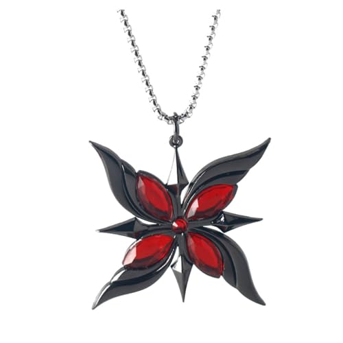 SUJEBRAN 2 Gen Shin Knave Logo Schlüsselanhänger Halskette Anime Logo Anhänger Kollektion Gen Shin Impact Mode Tasche Charms (2) von SUJEBRAN