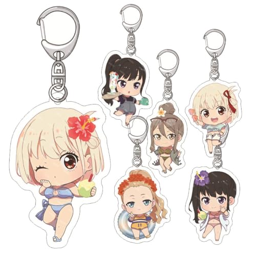 SUJEBRAN 6 Lycoris Recoils Figure Schlüsselanhänger Anime Figur Cosplay Keychain Lycoris Recoils Tasche Car Key Accessories SUJEBRAN 6 Lycoris Recoils Figure Schlüsselanhänger Anime Figur Cosplay Keychain Lycoris Recoils Tasche Car Key Accessories von SUJEBRAN