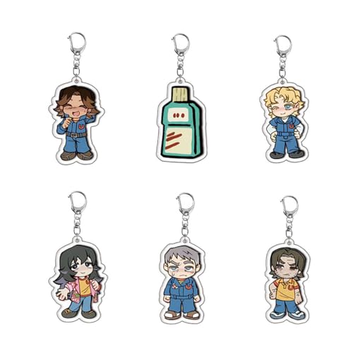 SUJEBRAN 6 Pcs Mouthwashings Schlüsselanhänger Horror Game Figur Keychain Mouthwashings Spiel Tasche Key Accessories SUJEBRAN 6 Pcs Mouthwashings Schlüsselanhänger Horror Game Figur Keychain Mouthwashings Spiel Tasche Key Accessories von SUJEBRAN