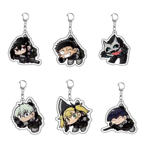 SUJEBRAN 6 Set Monster Eight Schlüsselanhänger Anime Figur Keychain Monster Eight Niedliche Tasche Car Key Charms SUJEBRAN 6 Set Monster Eight Schlüsselanhänger Anime Figur Keychain Monster Eight Niedliche Tasche Car Key Charms von SUJEBRAN