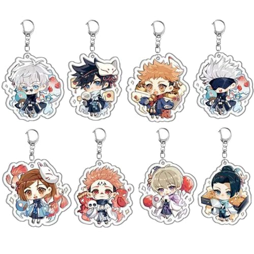 SUJEBRAN 8 JJKS Anhänger Anime Figuren ItadoriYuji SatoruGojo OkkotsuYuta Niedlich Keychain Kollektionen Cosplay Accessories SUJEBRAN 8 JJKS Anhänger Anime Figuren ItadoriYuji SatoruGojo OkkotsuYuta Niedlich Keychain Kollektionen Cosplay Accessories von SUJEBRAN
