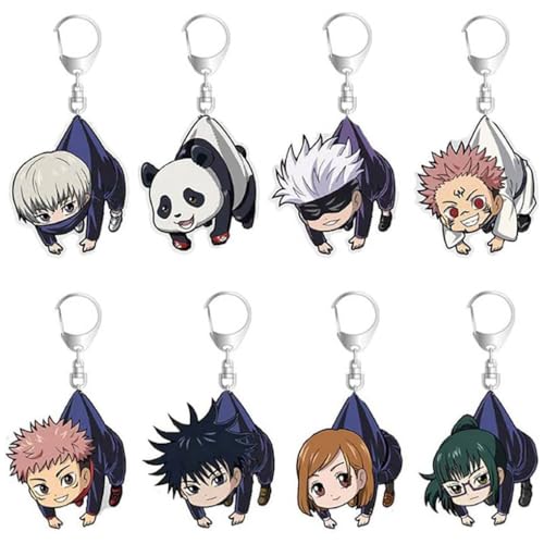 SUJEBRAN 8 JJKS Schlüsselanhänger Anime JJKS Figuren Niedlich Keychain Kollektionen Tasche Charms SUJEBRAN 8 JJKS Schlüsselanhänger Anime JJKS Figuren Niedlich Keychain Kollektionen Tasche Charms von SUJEBRAN