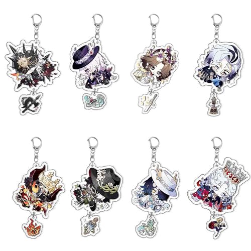 SUJEBRAN 8 Set Identity5 Figur Schlüsselanhänger Identity5 Key Chain Kollektionen Niedliche Tasche Charms von SUJEBRAN