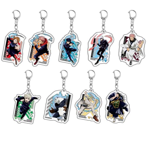 SUJEBRAN 9 Anime JJKS Anhänger Anime Figuren ItadoriYuji SatoruGojo OkkotsuYuta Cosplay Accessories Cool Figure Keychain SUJEBRAN 9 Anime JJKS Anhänger Anime Figuren ItadoriYuji SatoruGojo OkkotsuYuta Cosplay Accessories Cool Figure Keychain von SUJEBRAN