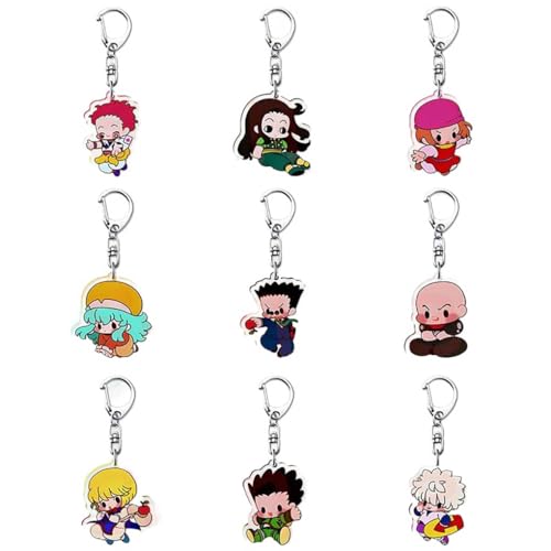SUJEBRAN 9 Hunterxhunter Figures Schlüsselanhänger Gon and KilluaZoldyck Cosplay Keychain Tasche Car Key Charms Set SUJEBRAN 9 Hunterxhunter Figures Schlüsselanhänger Gon and KilluaZoldyck Cosplay Keychain Tasche Car Key Charms Set von SUJEBRAN