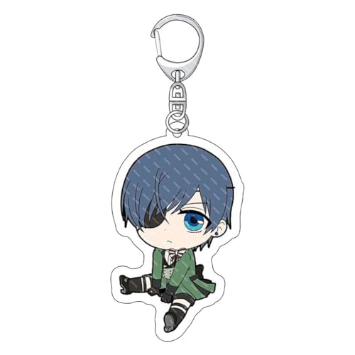 SUJEBRAN Black Butlers Funny Figures Schlüsselanhänger Anime Figur Cosplay Key Chain Collektionen Key Accessories (3) von SUJEBRAN