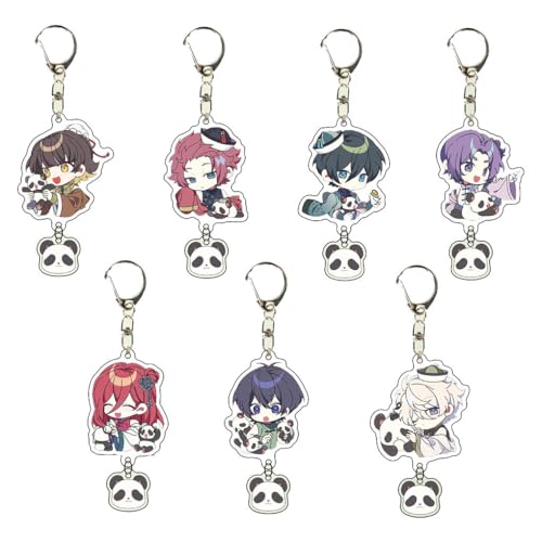 SUJEBRAN Bleu Locks Figures Schlüsselanhänger 7 Set Anime Niedliche Keychain Collektionen Car Key Accessories von SUJEBRAN