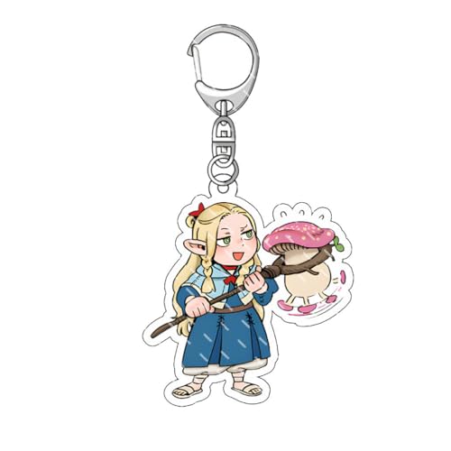 SUJEBRAN Delicious Dungeon Meshi Figure Schlüsselanhänger Anime Figur Marcille Laios Cosplay Keychain Tasche Accessories (1) von SUJEBRAN
