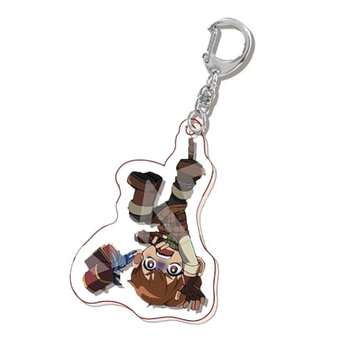 SUJEBRAN Delicious Dungeon Meshi Figure Schlüsselanhänger Anime Figur Marcille Laios Cosplay Keychain Tasche Accessories (3) von SUJEBRAN