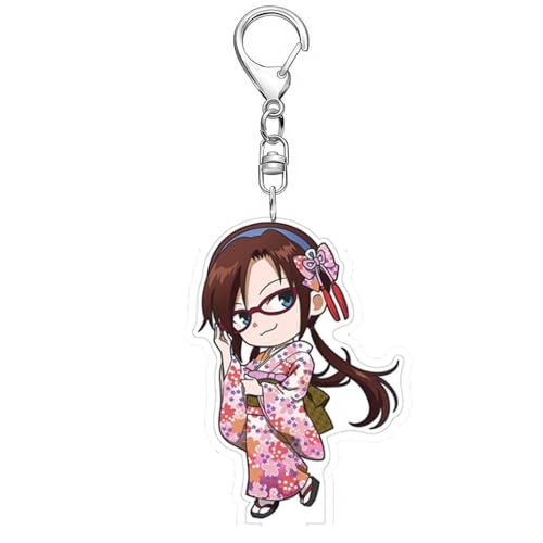 SUJEBRAN Evangelions Schlüsselanhänger Anime Figur Keychain Evangelions Niedlich Tasche Car Key Accessories (1) von SUJEBRAN