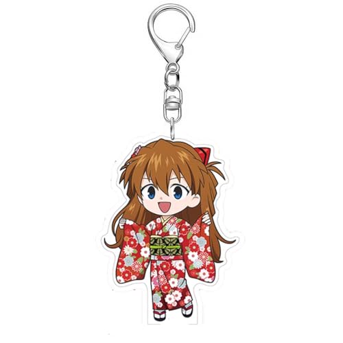 SUJEBRAN Evangelions Schlüsselanhänger Anime Figur Keychain Evangelions Niedlich Tasche Car Key Accessories (3) von SUJEBRAN