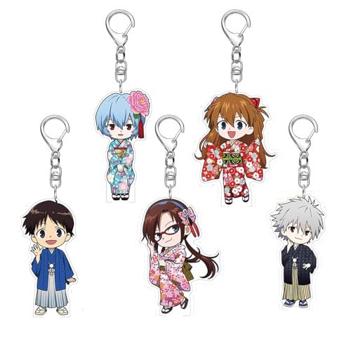 SUJEBRAN Evangelions Schlüsselanhänger Anime Figur Keychain Evangelions Niedlich Tasche Car Key Accessories 5 Set SUJEBRAN Evangelions Schlüsselanhänger Anime Figur Keychain Evangelions Niedlich Tasche Car Key Accessories 5 Set von SUJEBRAN