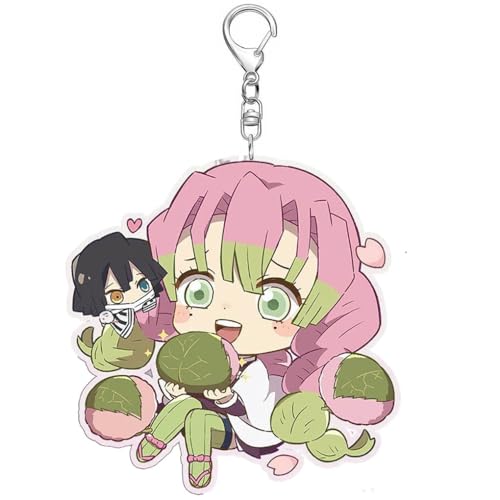 SUJEBRAN Ghost Slayers Figures Schlüsselanhänger Anime Figur Keychain Ghost Slayers Tasche Car Key Accessories (3) von SUJEBRAN