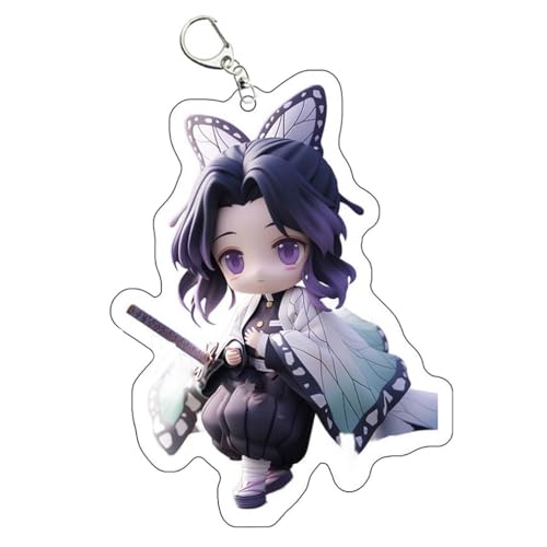 SUJEBRAN Ghost Slayers Figures Schlüsselanhänger Anime Figur Keychain Ghost Slayers Tasche Car Key Accessories (6) von SUJEBRAN
