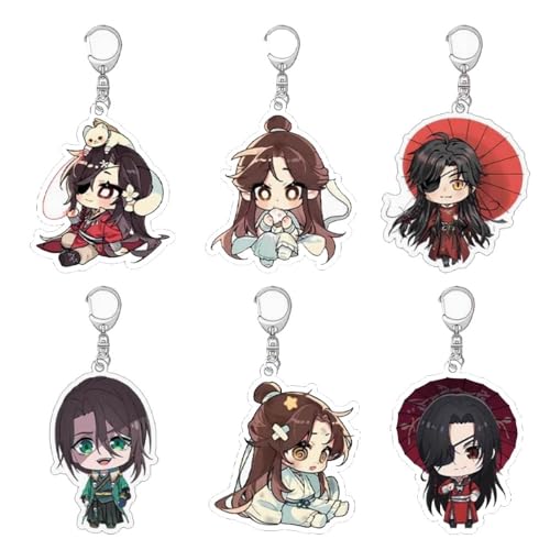 SUJEBRAN Heaven Official's Blessings Schlüsselanhänger Anime Figur Hua Cheng Xie Lian Keychain Car Key Accessories 6 Set SUJEBRAN Heaven Official's Blessings Schlüsselanhänger Anime Figur Hua Cheng Xie Lian Keychain Car Key Accessories 6 Set von SUJEBRAN