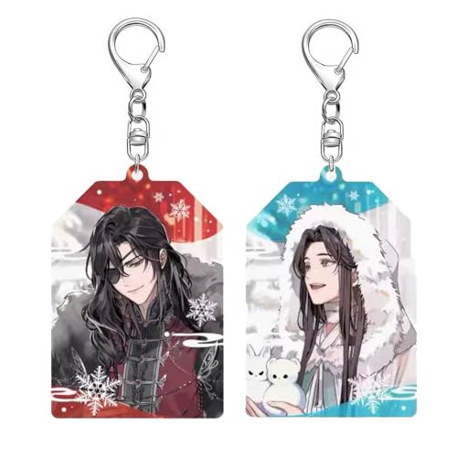 SUJEBRAN Heaven Official's Blessings Winter Thema Schlüsselanhänger 2 Set Anime Figur Hua Cheng Xie Lian Keychain Car Key Accessories SUJEBRAN Heaven Official's Blessings Winter Thema Schlüsselanhänger 2 Set Anime Figur Hua Cheng Xie Lian Keychain Car Key Accessories von SUJEBRAN