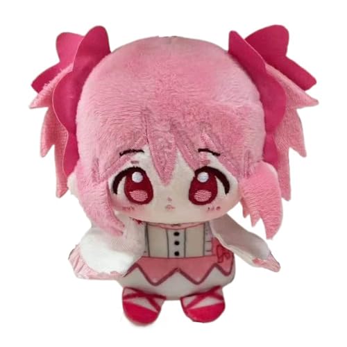 SUJEBRAN Madoka Magica Plüschtier Chibi Figur KanameMadoka Madoka Magica Plush Puppets 10cm Für Fans Kids (pink) von SUJEBRAN