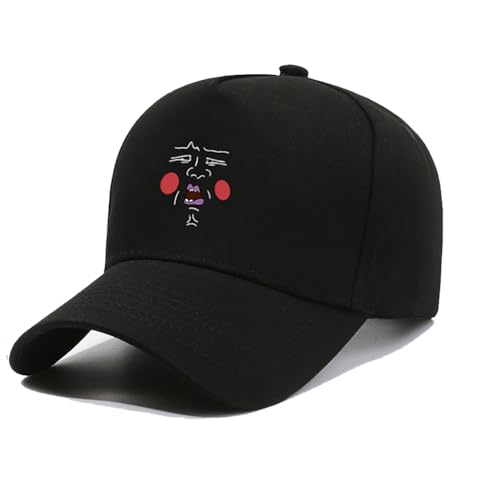 SUJEBRAN Mofu Psycho 100 Cosplay Frühling Sommer Hüte, Mob Dimple Figur Fanzine Merch - Anime Baseball Hüte Herren Damen (Schwarz-B) von SUJEBRAN