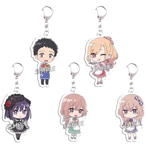 SUJEBRAN My Dressd Up Darling Schlüsselanhänger Anime Figur KitagawaMarin Keychain Tasche Car Key Accessories 5 Set von SUJEBRAN