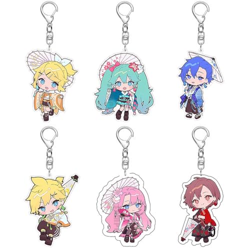 SUJEBRAN Projekt Sekairui Figures Schlüsselanhänger 6 Set Luka HatsunMiku Cosplay Keychain Projekt Sekairui Niedliche Figur Accessoires SUJEBRAN Projekt Sekairui Figures Schlüsselanhänger 6 Set Luka HatsunMiku Cosplay Keychain Projekt Sekairui Niedliche Figur Accessoires von SUJEBRAN